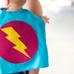 Baby SUPERHERO Cape Set Superhero Cape PLUS Baby hero Wrist Bands Lots of color combinations Birthday gift Photo prop Baby Costume image 4