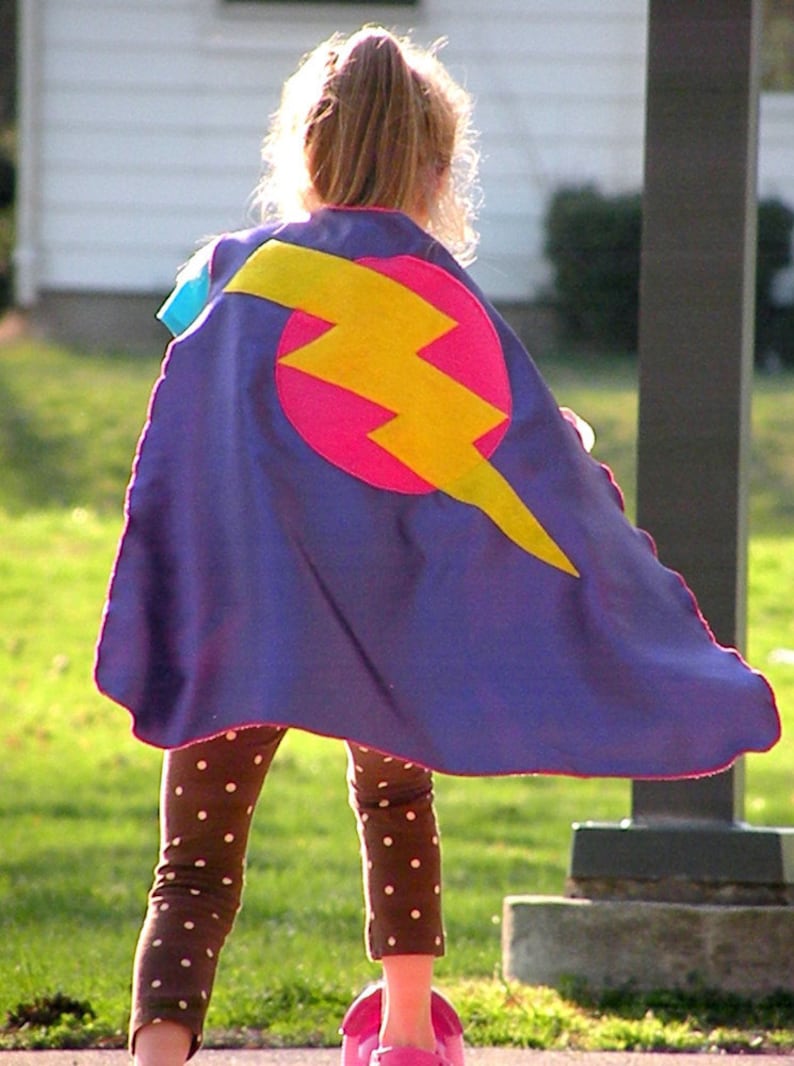 Halloween Ready Girl birthday gift Fast Shipping GIRLS SUPER HERO cape -Choose from 3 designs Super hero party capes
