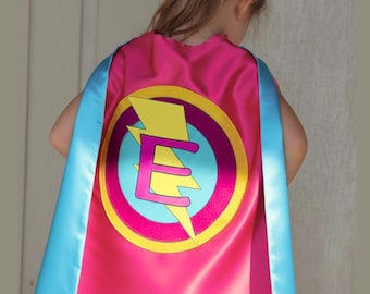 Personalized Superhero Cape for Kids, Full Name Cape, Custom Kids Costume, Dress Up, Birthday Gift, Halloween