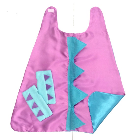 Girls DINOSAUR Costume Cape with spikes + dino spike accessory gloves - 7 color options - Kids Halloween Dino Costume Il_570xn