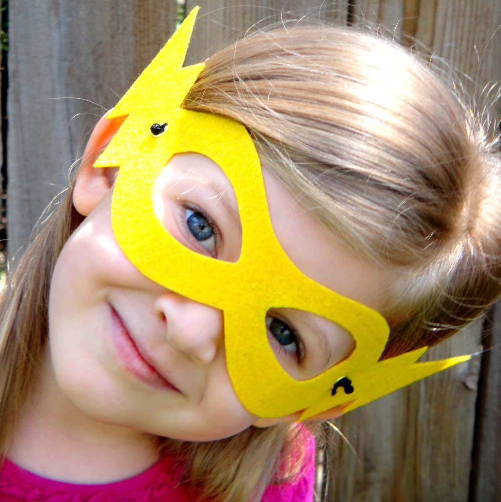 Lightning Bolt Themed Superhero Mask Flash Costume Mask for Kids