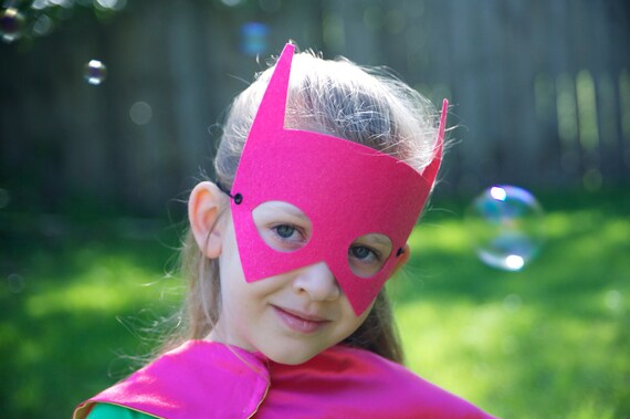 PINK BAT MASK - Perfect super hero party gift - Kids Halloween Costume Accessories - Superhero Mask Il_570xn