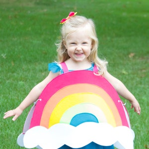 Childs RAINBOW COSTUME / Rainbow party / Halloween ready / Kids halloween costumes / Rainbow Brite / Rainbow baby costume / Superkidcapes image 5