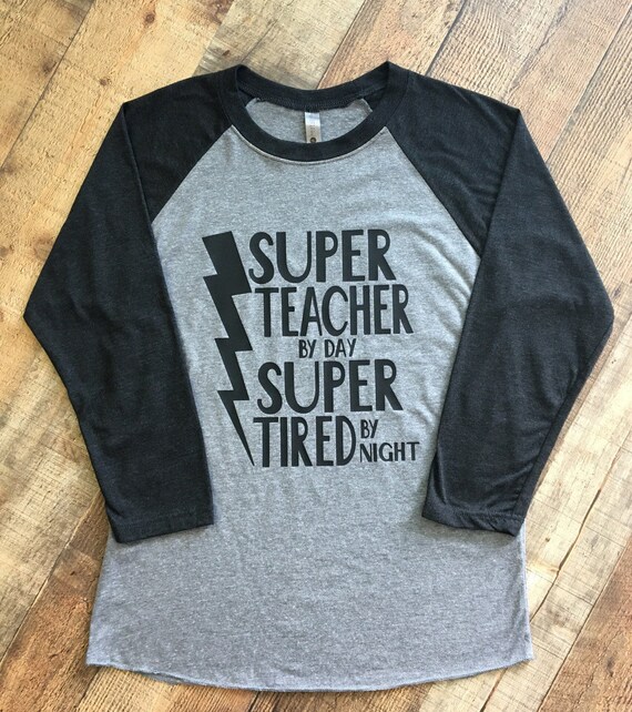 super teacher shirt with cape