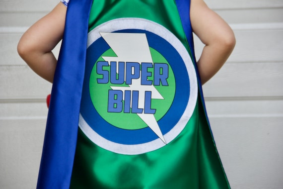 Boys PERSONALIZED SUPERHERO CAPE - Customized Full Name Cape - Superhero Party - Hero gift - Ships fast - choose your colors Il_570xn