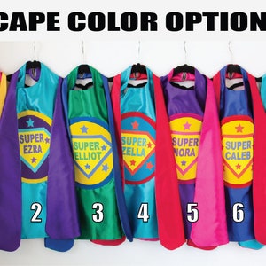 GIRLS FULL NAME Custom Shield Cape / Personalized Superhero Cape / Add Matching Accessories / Superhero Party / Fast Shipping / Halloween image 9