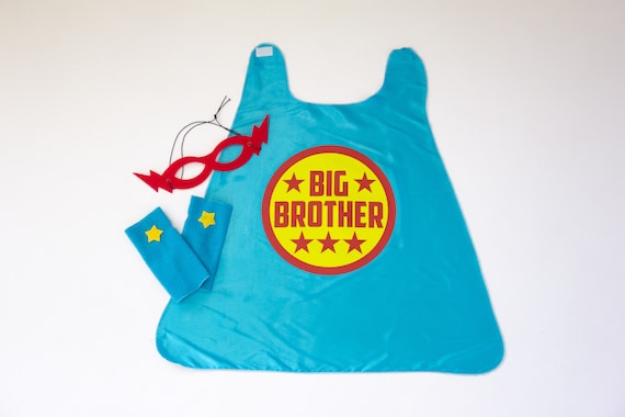 Big Brother Cape + 2 Accessories | Big Sister Superhero Cape | Big Sister Gift | Big Brother Gift | Big Brother Cape | Easter Basket Stuffer Il_570xn