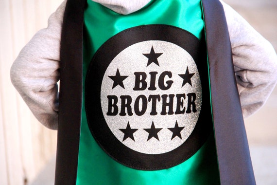 NEW - SHIPS FAST - Big Brother Superhero Cape - Sibling gift - big brother gift - new baby - Ships Fast Il_570xn