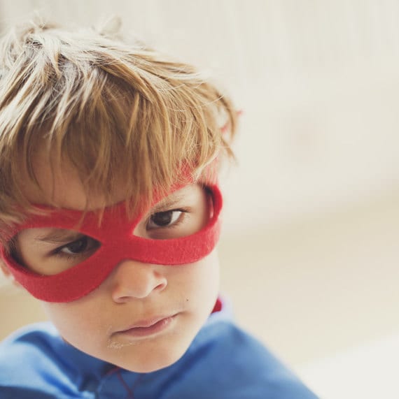 BEST SELLING Superhero MASK Set of 5 Lightning bolt masks and sparkle