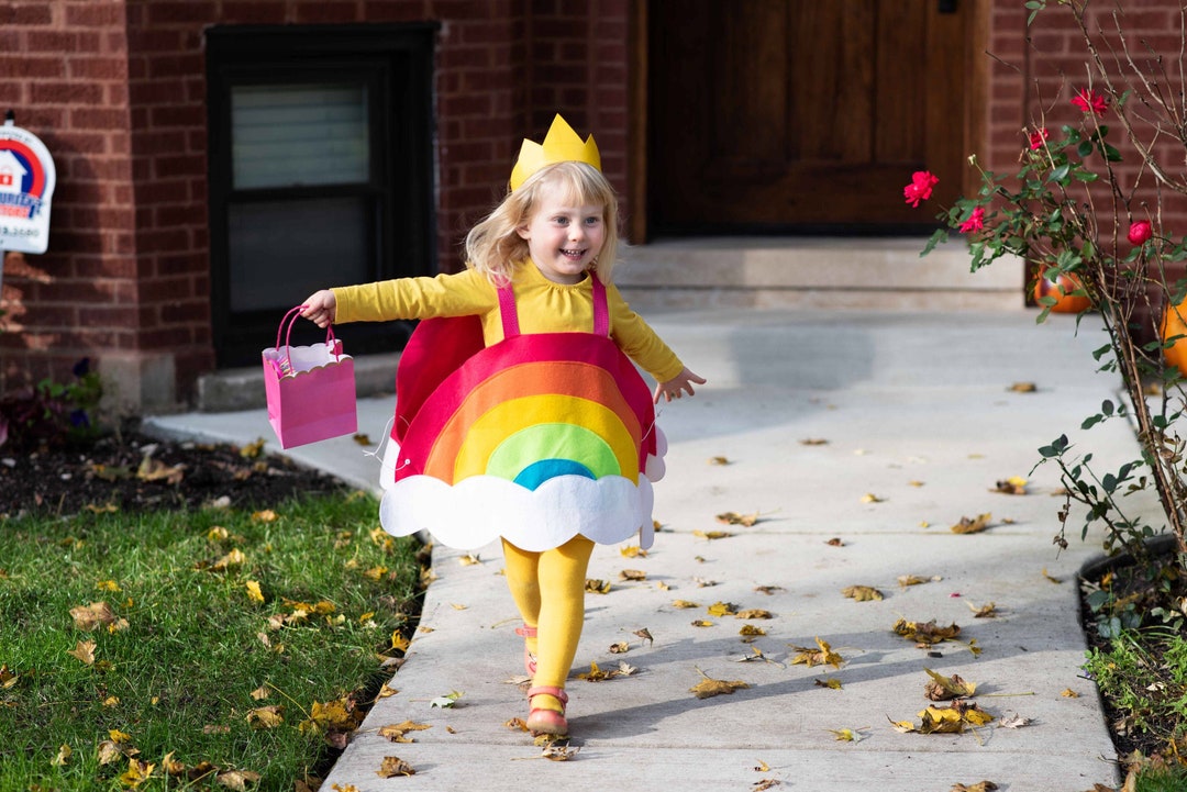 Handmade RAINBOW COSTUME for Kids Superkidcapes Rainbow Party Fast Turnaround Kids Halloween Costumes Rainbow Baby Costume Etsy UK