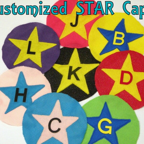 Customized doublesided Super Star Hero Cape for boys and girls