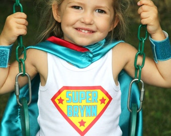 CUSTOM SUPERHERO T-SHIRT Iron-on Decal - Personalized boy or girl hero t-shirt -Superhero Party