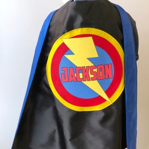 Ship Fast Kids Costume Boys PERSONALIZED SUPERHERO CAPE Customized Full Name Cape Superhero Party OPTION 2