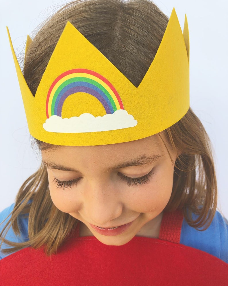 Childs RAINBOW COSTUME / Rainbow party / Halloween ready / Kids halloween costumes / Rainbow Brite / Rainbow baby costume / Superkidcapes image 7