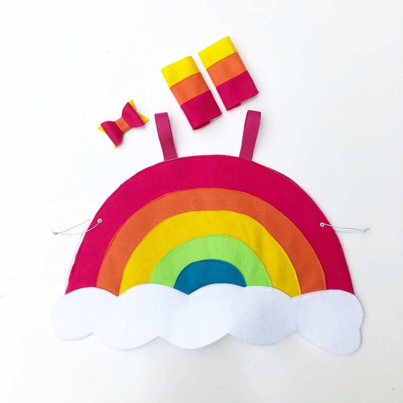 Handmade RAINBOW COSTUME for Kids / Superkidcapes / Rainbow party / Fast Turnaround / Kids halloween costumes / Rainbow baby costume image 7