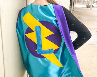 SPARKLE Girls Personalized Superhero Cape - Perfect kids birthday kids Halloween kids Christmas gift