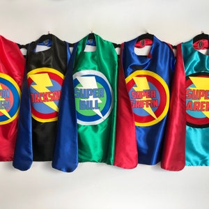Boys Full Name SUPERHERO CAPE PERSONALIZED Cape Superhero Party Hero gift Ships fast Easter Ready image 2