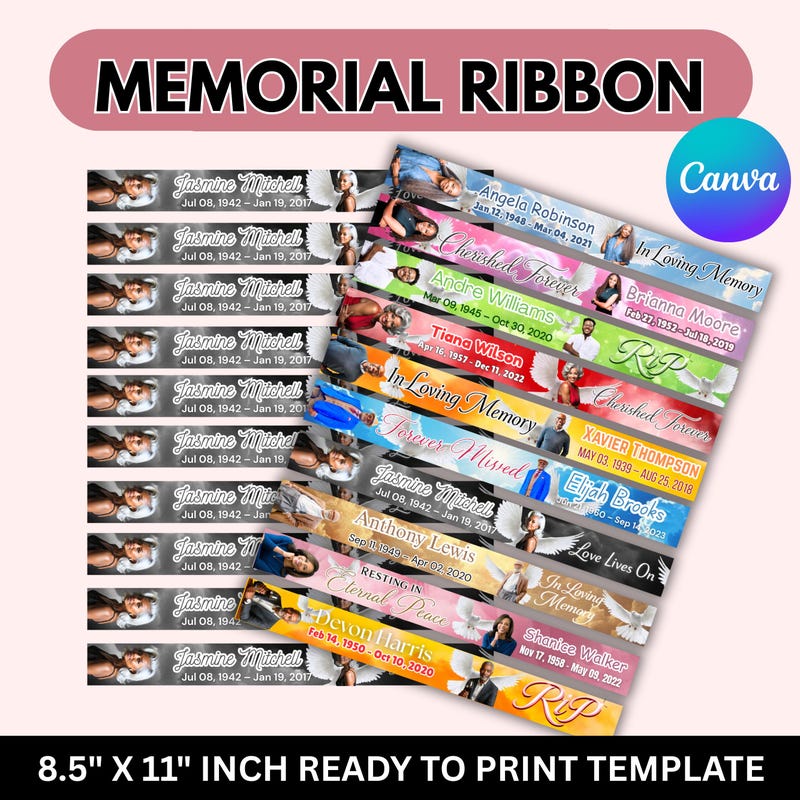 Memorial Ribbons - Etsy