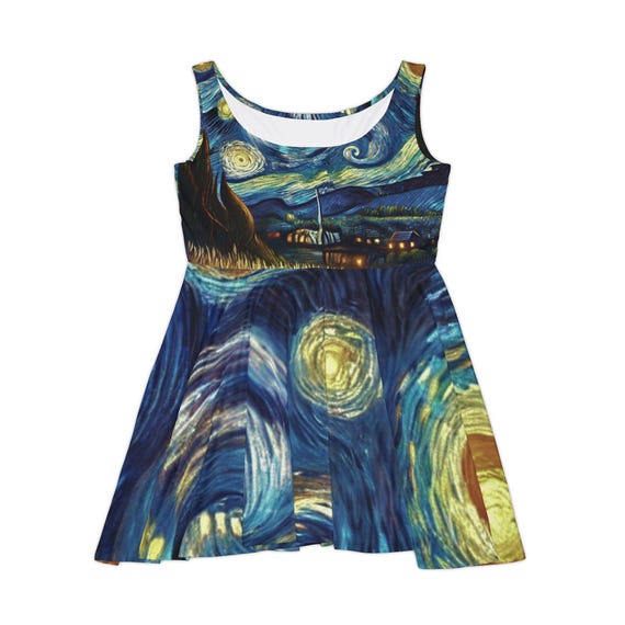 starry night skater dress Selkie Starry Night Moonlight Dress by Selkie