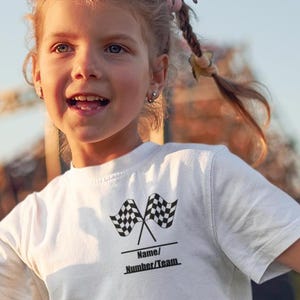 Kids Custom Motocross Race Plate T-Shirt