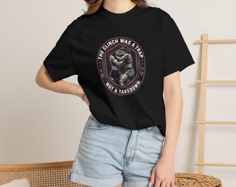 Clinch was een worstelgorilla T-shirt | MMA-grappling-T-shirt