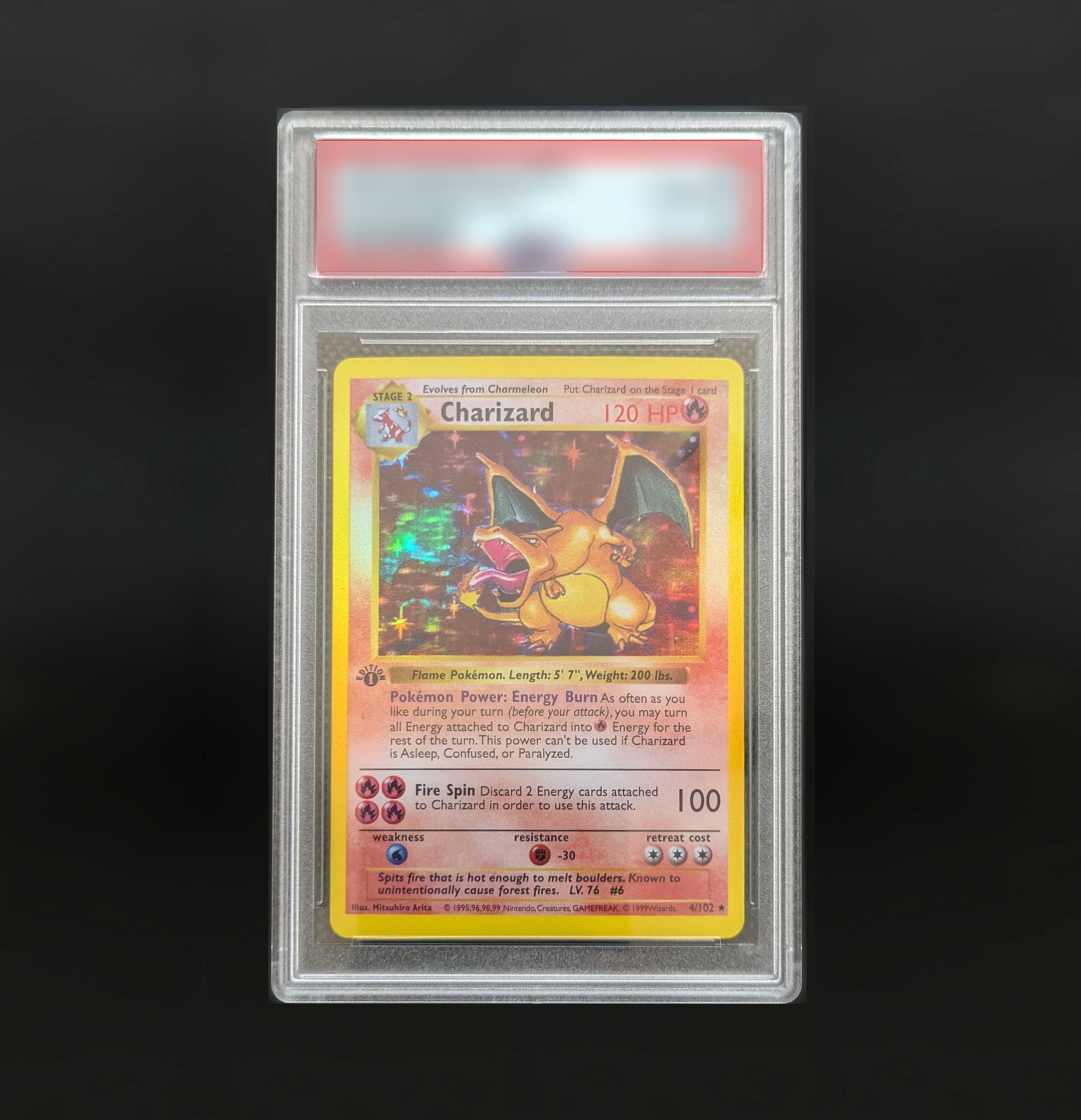 1999 Pokemon Holographic Shadowless Recreation In Graded Slab - Proxy - Handmade
