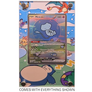 Mew EX Extended Art Display with Holographic Proxy Card