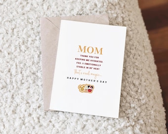 Disney Parks Mother's Day Card | Funny Theme Card for Mum or Mom 5x7