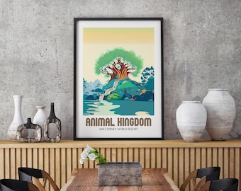 Animal Kingdom Tree of Life Illustrated Print | Disney Parks Art