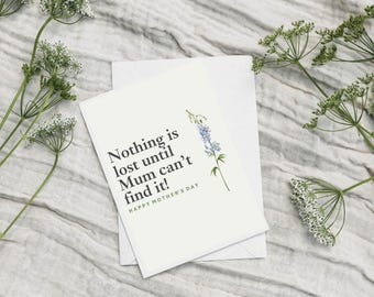 Funny Mother's Day Card | Humorous Message for Mum (5x7 Inch)