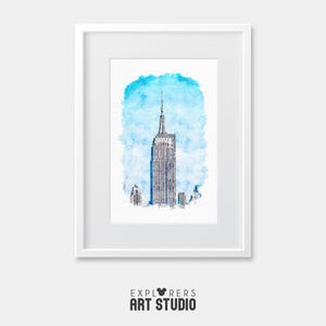Empire State Building New York kunstafdruk | Kunstontwerp VS