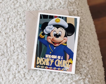 Disney Cruise Line Surprise Reveal Card | Printed inside and outside