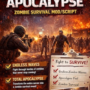 Mod/Script de supervivencia zombi del Apocalipsis Salvaje para servidores FiveM