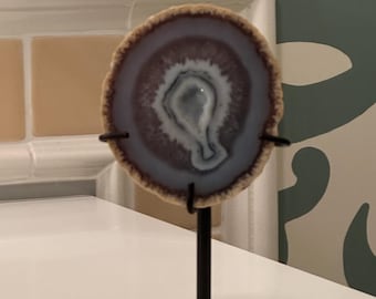 Agate Slice with Stand