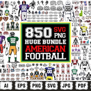 Football Player Svg png Huge Bundle, football png svg, Two Players Svg, custom football, American Football, Half Football, Half Player svg