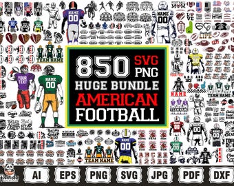 Football Player Svg png Huge Bundle, football png svg, Two Players Svg, custom football, American Football, Half Football, Half Player svg