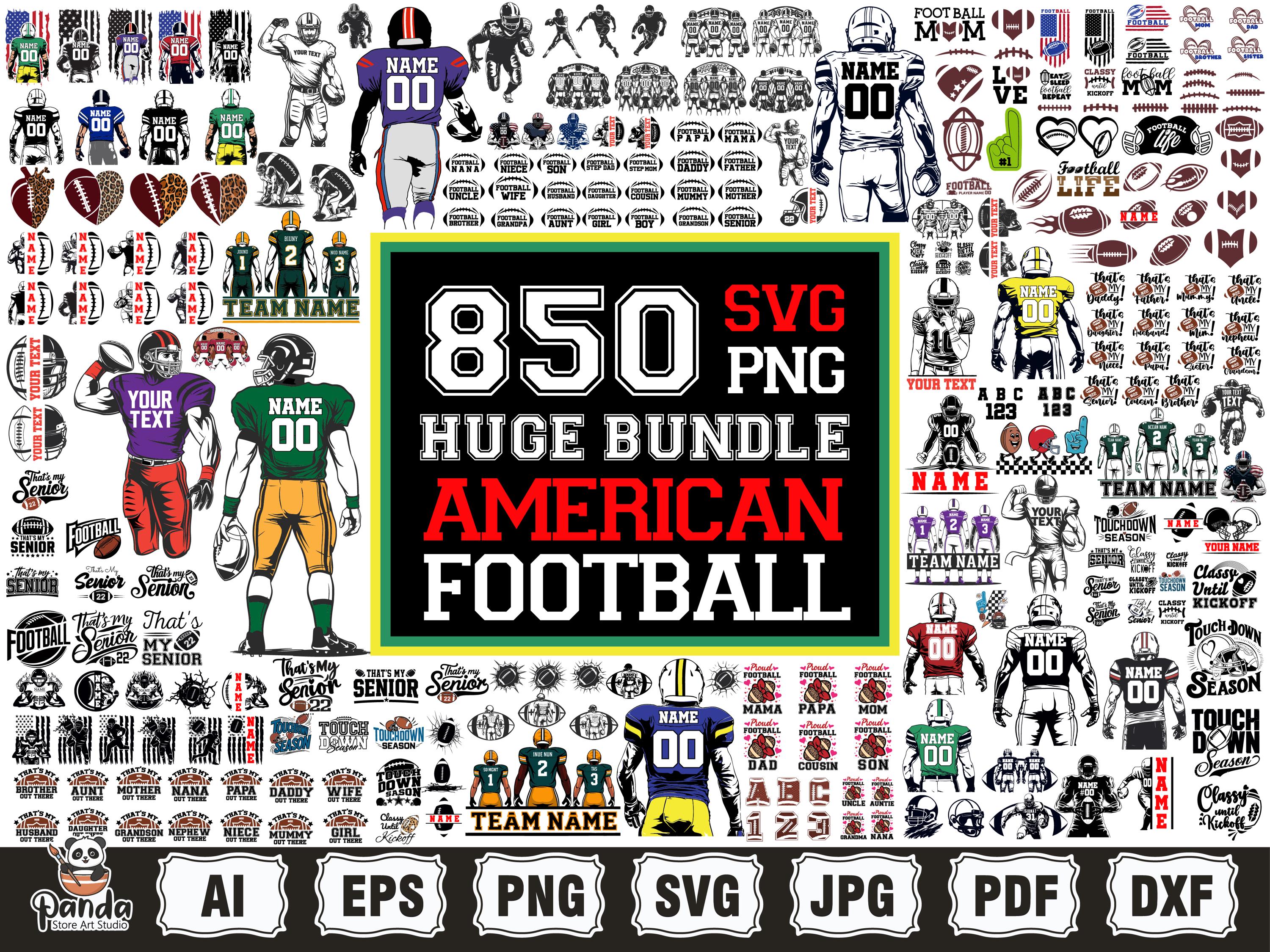 Football Player Svg png Huge Bundle, football png svg, Two Players Svg, custom football, American Football, Half Football, Half Player svg