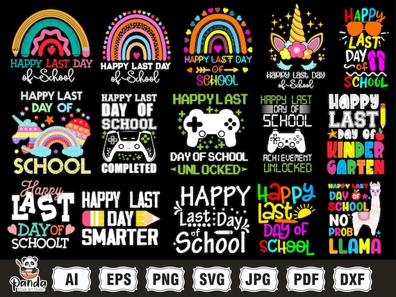 Last Day Of School 2025 Svg png Bundle, School Graduation svg, End of School Year svg, Summer Break Vacation svg, Teacher Last Day Png svg
