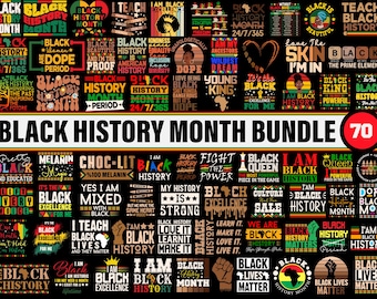 Black History Month SVG Bundle, Juneteenth svg Png, African American Svg png, Black Pride png, Black Lives Matter, We Are Black History svg