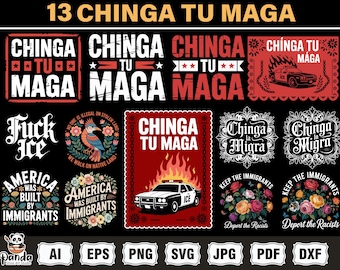 Chinga La Migra Shirt png, Chinga Tu Maga, Anti Deportations, Antiracist, America Was Built By Immigrants, Fdt Maga, Mexican Pride Folkart