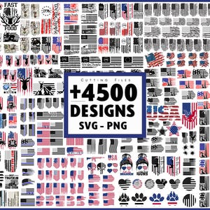 American flag Huge Bundle svg, flag svg, fourth of july svg, distressed usa flag, we the people american flag svg, 2nd amendment svg