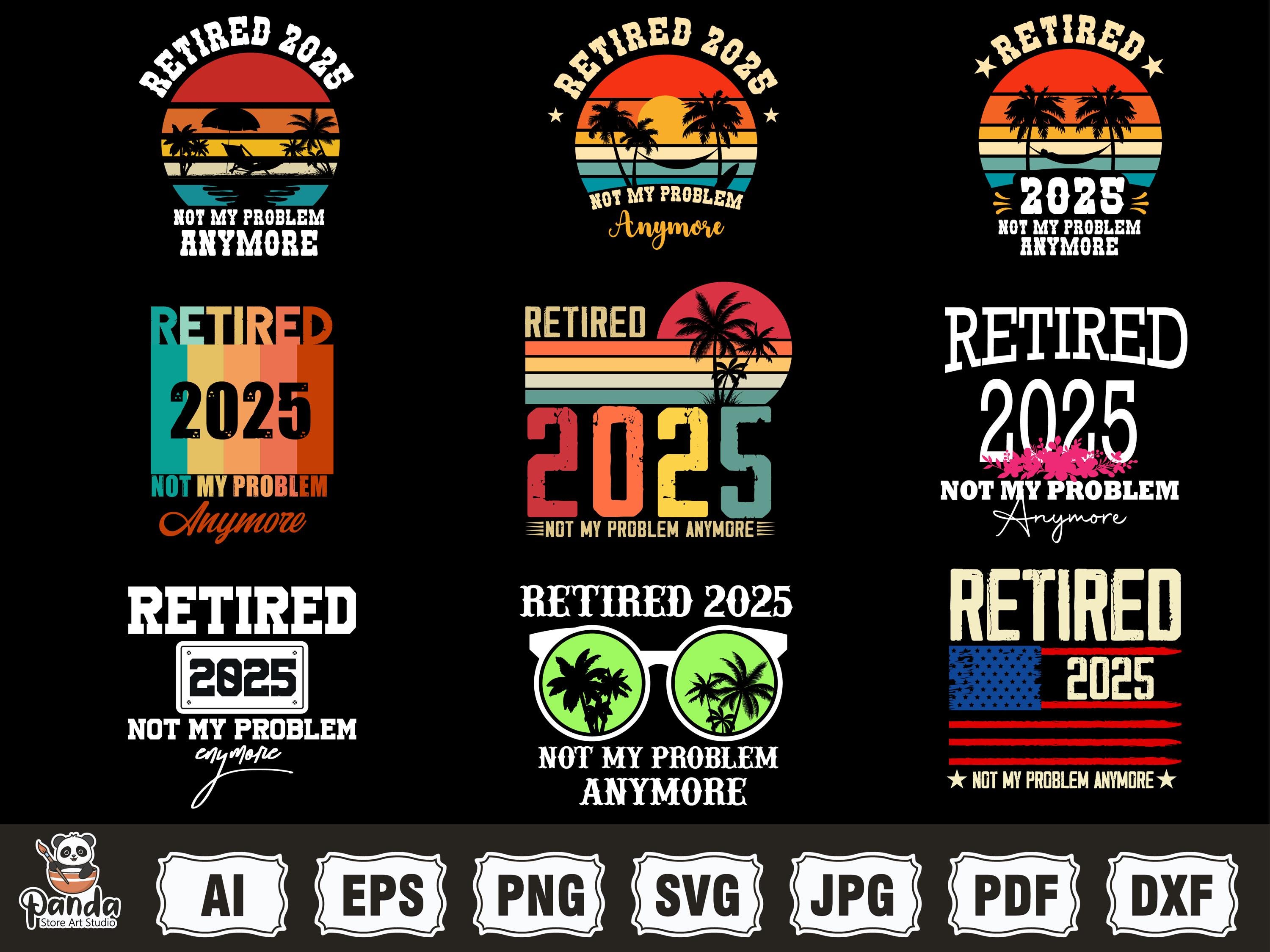Retirement PNG Bundle, 2025 Retirement Png, New Retired Shirt Design, Celebrate Retirement png, Retired Gift, Embrace the New Chapter
