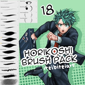 Horikoshi My Hero Academia Procreate Pinselpaket