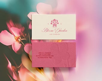Floral Logo Design: Botanical Florist Branding | Florist Logo (Premade Logo Package)