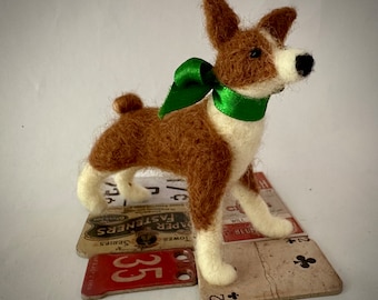 Needle Felted Basenji Puppy