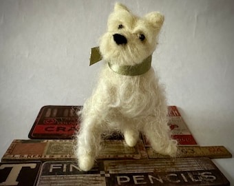 Needle Felted West Highland Terrier Puppy