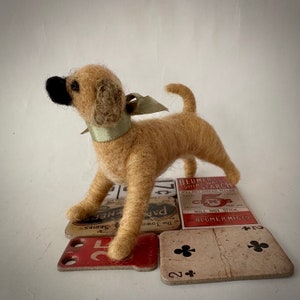 Needle Felted Puggle Puppy