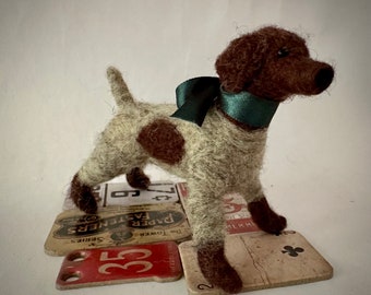 Needle Felted German Shorthair Pointer Puppy