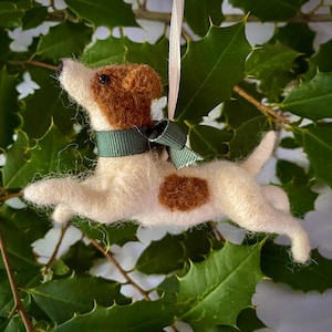 Ornament - Needle Felted Jack Russell Terrier Dog