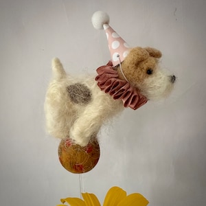 Cake Topper - Balancing Wire Fox Terrier